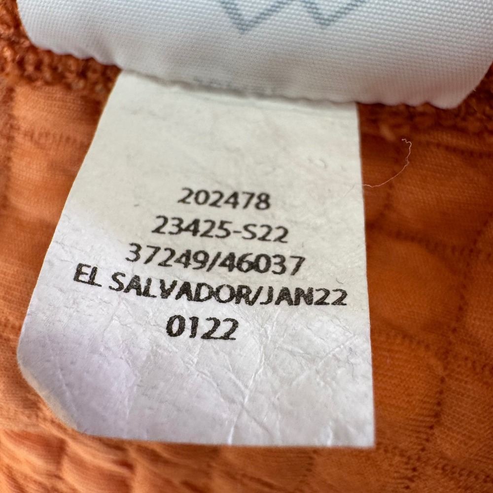 REI Lightweight Polartec Power Grid Jacket Orange Full Zip Womens Small Gorpcore - Picture 9 of 15